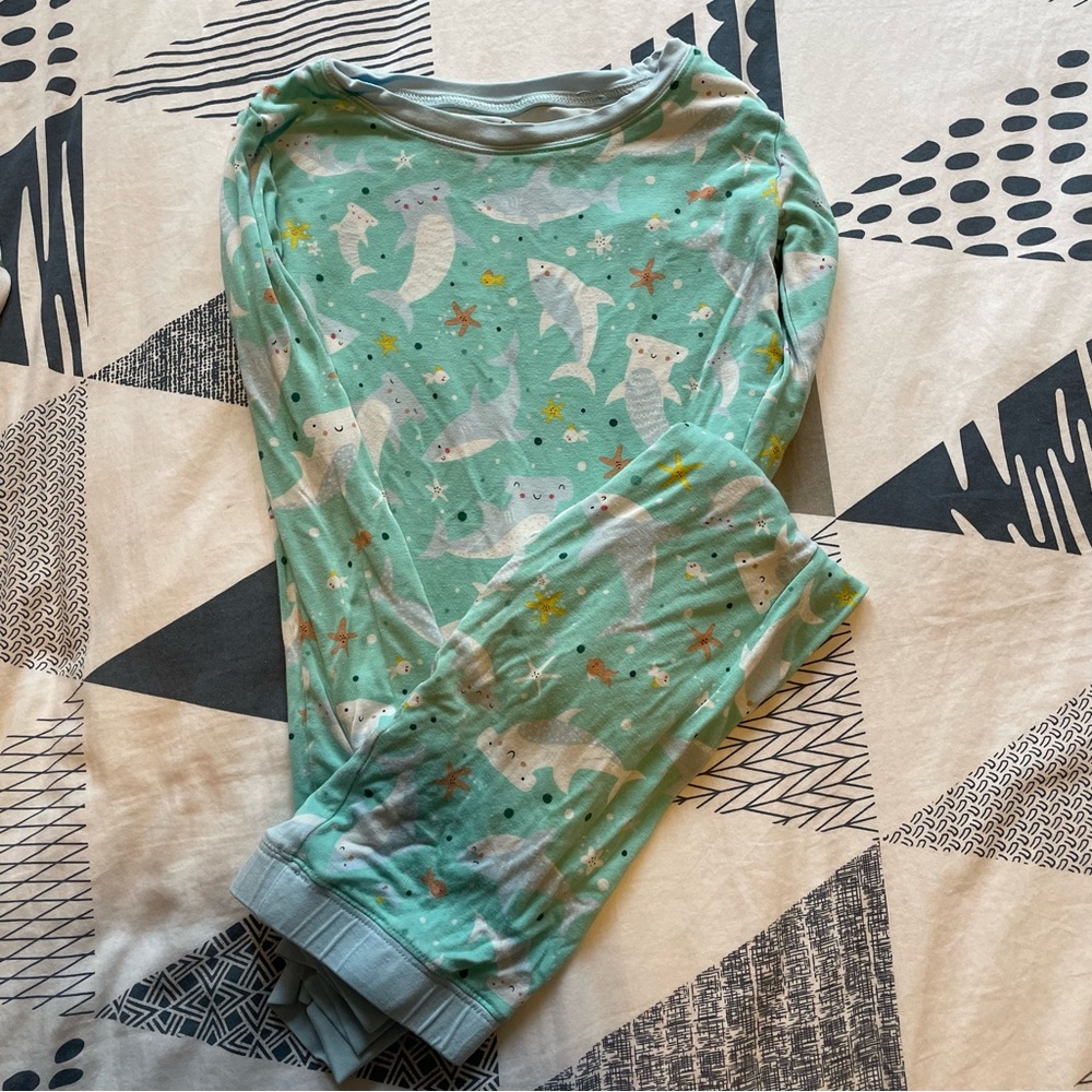 Little sleepies pajamas size 4 sharks
